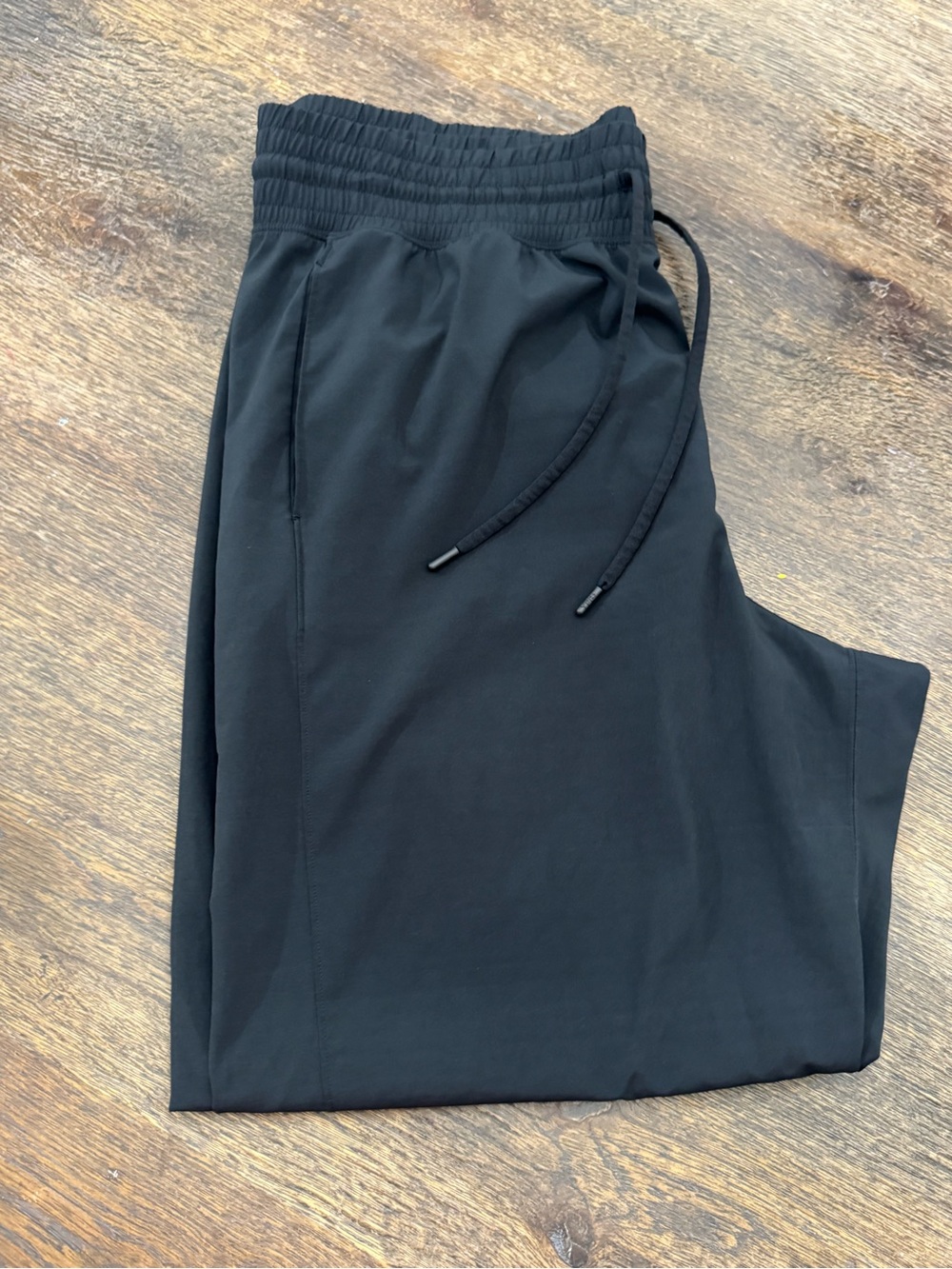 Abercrombie & Fitch Black Drawstring Track Joggers